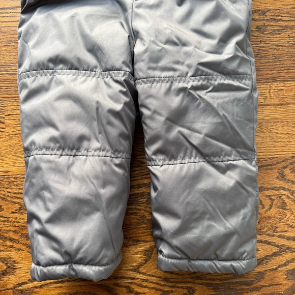 Pink Platinum Kids Gray Snow Bib Overalls 24M - Picture 4 of 9